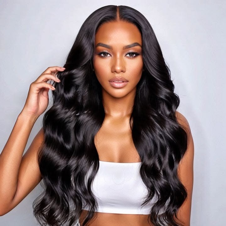 5x5 hd virgin body wave closure wig
