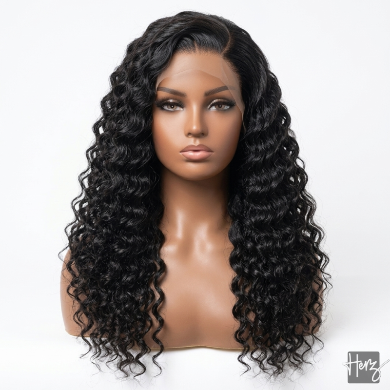 5x5 hd virgin water wave closure wig