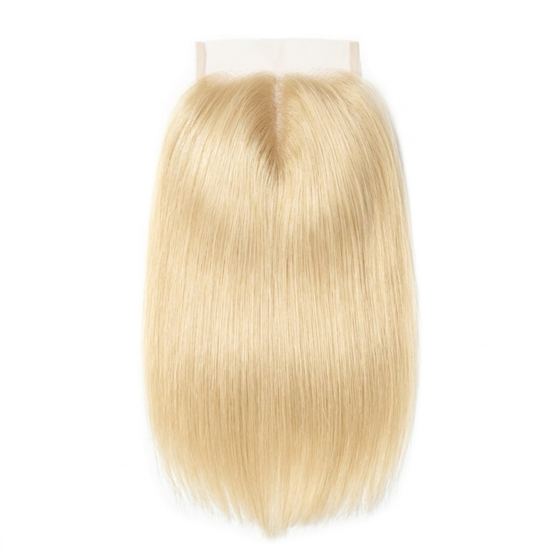 5x5 hd #613 blonde straight closure